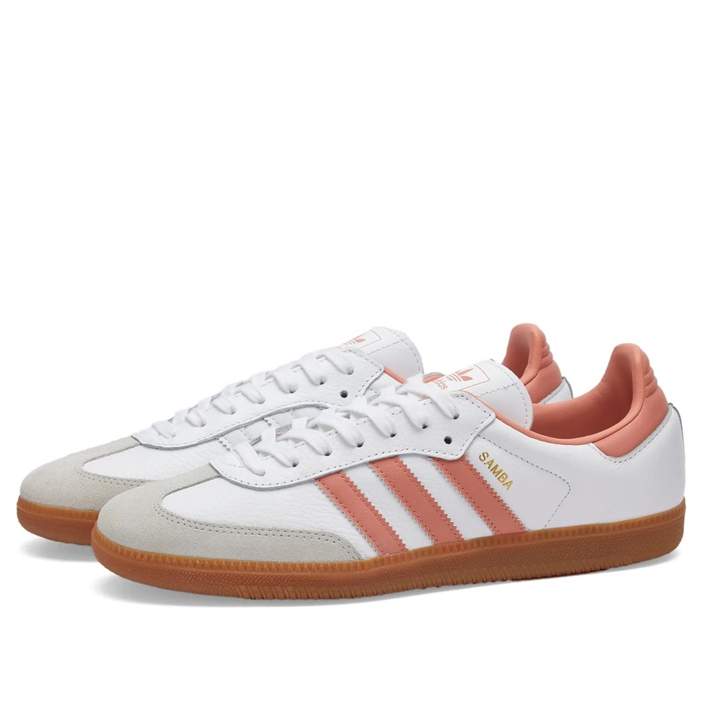 Adidas Samba OG women’s NEW size 8 white/wonder clay (coral)